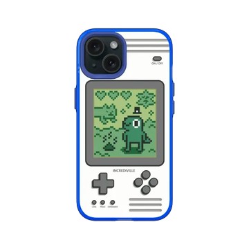 iPhone 15 JellyTint 激光藍 - 怪奇事物所 Incrediville - 8-bit所長飼育家