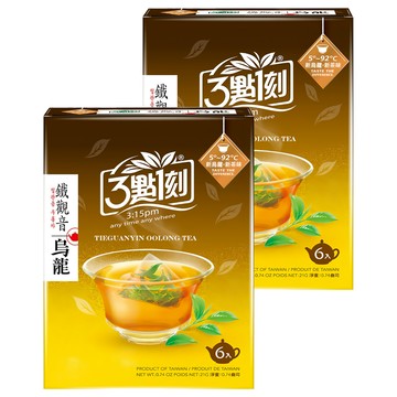 3點1刻 鐵觀音烏龍茶  3.5g  6包  2盒