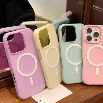 馬卡龍膚感果凍磁吸 防摔殼 適用蘋果 iPhone 16 15 14 13 12 11 Pro Max 手機殼 保護殼