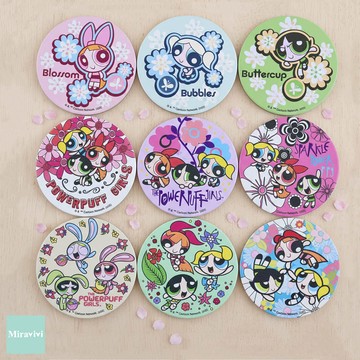 飛天小女警陶瓷杯墊花系列