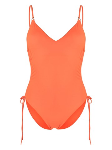 Melissa Odabash - Havana drawstring swimsuit - women - Polyamide/Elastane - 42 - Orange