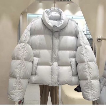 [巴黎精品] 現貨+預購 頂級真羽絨外套90%鴨絨羽絨衣秋冬外套保暖上衣大碼休閒女裝-立領韓版泡芙5色a1lr83