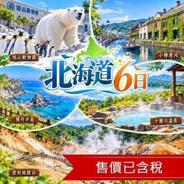 北海道夢幻熱氣球、森林精靈露台、青池、旭山動物園、小樽、溫泉美食六日│三晚溫泉_26TRCTS567