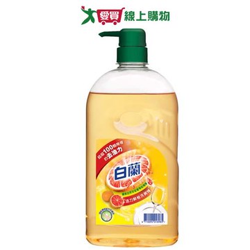 白蘭動力配方洗碗精(鮮柚)1kg【愛買】