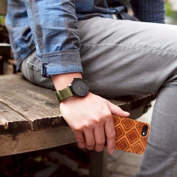 LEFF Amsterdam Tube北歐工業齒輪設計腕錶40mm Nato Cordura錶帶