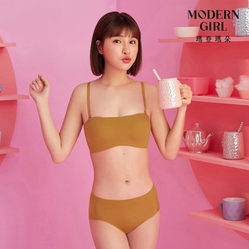 瑪登瑪朵 QQ雲 高腰三角無痕內褲 M-XXL(秋葉黃)