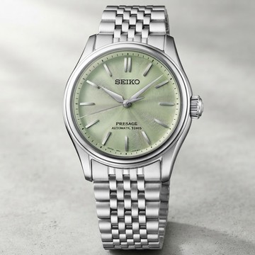 SEIKO精工 PRESAGE系列 日系美學 若竹色 機械腕錶 38mm (6R51-00G0G/HCC002J1)