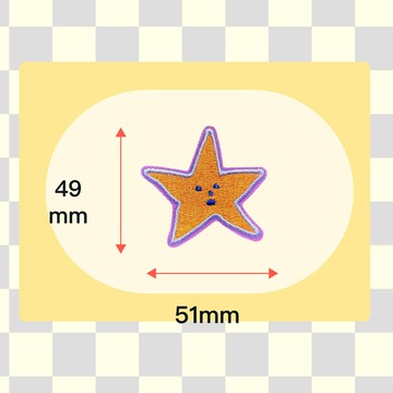 燙布貼 | 橘星星