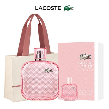 【LACOSTE】經典玫瑰淡香水100ml(贈品牌托特包+隨機小香乙瓶)