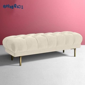 【臺灣公司 可打統編】免運 床尾凳 長條凳 沙發凳 七彩虎北歐輕奢拉扣沙發凳服裝店商店換鞋凳客廳衣帽間臥室床尾凳 可開發票 全館五折 工廠現貨直銷 新品特價 b10044