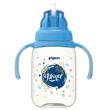 pigeon 貝親 雙把手ppsu彩繪訓練吸管杯  星際藍王子  330ml  1個