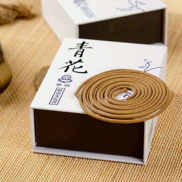 青花-九品越南惠安沉香-16片小盤香