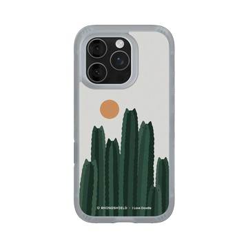 iPhone 16 Pro AirX 流變灰 - ilovedoodle (Lim Heng Swee) - Cat and Plant - 貓咪仙人掌