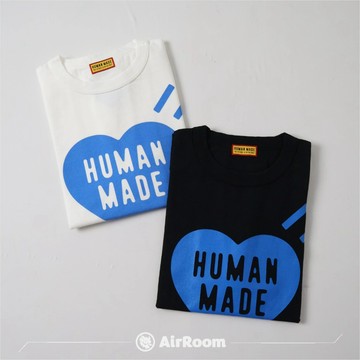 AirRoom正品現貨 2026SS HUMAN MADE HEART T-SHIRT 店鋪 限定 外苑 藍愛心 短T