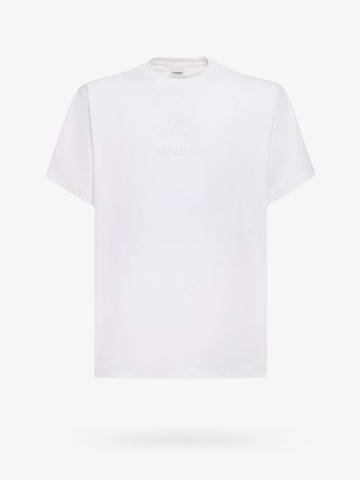 Cotton t-shirt with frontal logo embroidery - BURBERRY - gender_Man