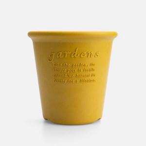 Hachiman Garden環保盆器5號15cm 芥黃