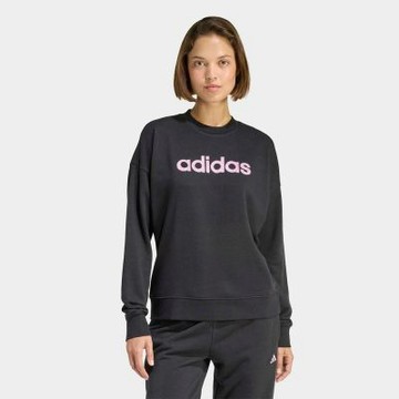 ADIDAS 女 長袖上衣 黑  W B LIN FT SW 大學T KA7197