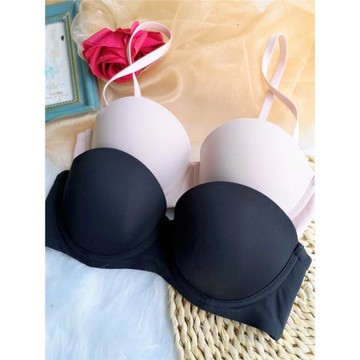 小芬隱形光面薄杯半杯簡約胸罩性感文胸內衣夏季薄款可拆卸又肩帶
