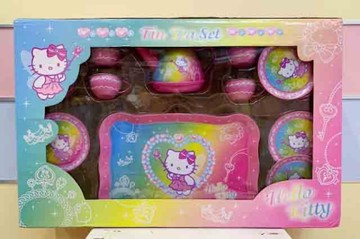 【震撼精品百貨】Hello Kitty 凱蒂貓-三麗鷗 kitty 鐵製餐具辦家家酒玩具#29205