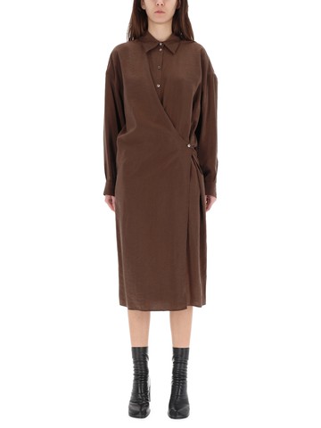 lemaire "twisted" midi dress