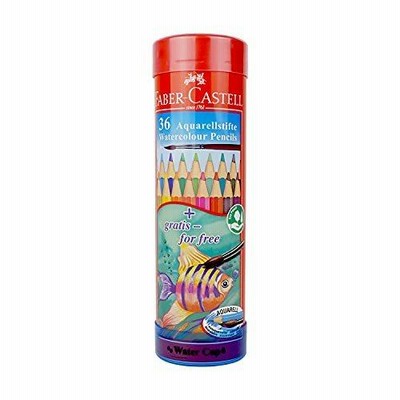 ファーバーカステル 水彩色鉛筆 丸缶 36色セット TFC-115936