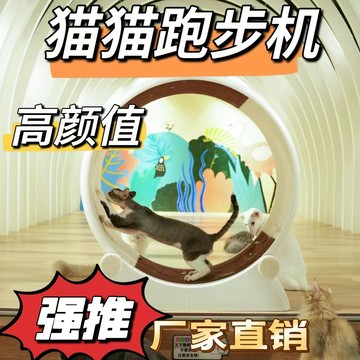 公司貨 附發票 免運 新款貓咪跑步機靜音寵物用品貓玩具跑輪環保塑料貓咪跑步機滾輪