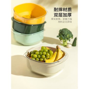 摩登主婦廚房洗菜盆洗蔬菜瀝水籃洗水果瀝水盆濾水籃洗菜神器籃子