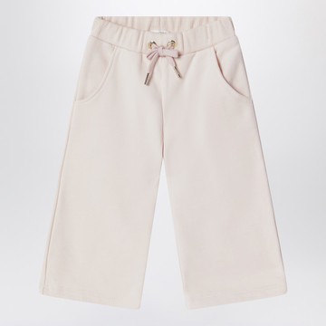 Petal pink cotton trousers