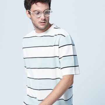 Stone@s Stripe T-Shirt In Green / 馬卡龍綠 條紋Tee