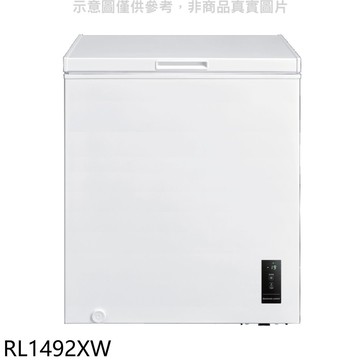 【TECO 東元】【RL1492XW】149公升上掀式臥式變頻冷凍櫃(含標準安裝)