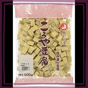 登喜和冷凍食品 鶴羽二重高野豆腐1 8四角カット 500G