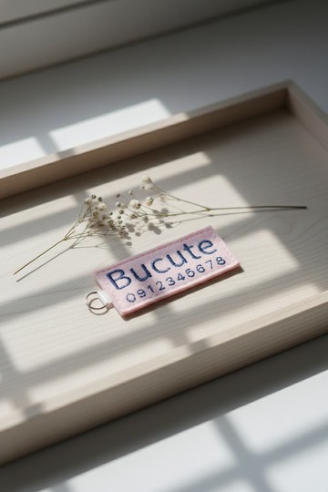 Bucute繡上孩子名字和電話/讓每個物品都有回家的路/一組5個