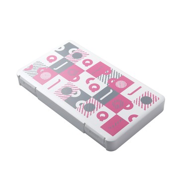 【LIFECODE】口罩收納盒-2色可選-10入組紅色