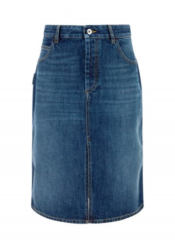 Bottega Veneta - Denim Skirt - Womens - Blue
