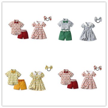 kaka兄妹姐弟夏款帥氣套裝短袖