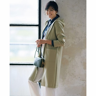 新品本物 サムシング アウター L チャコール レディース スウェットフードコート その他コート アウター Raffles Mn