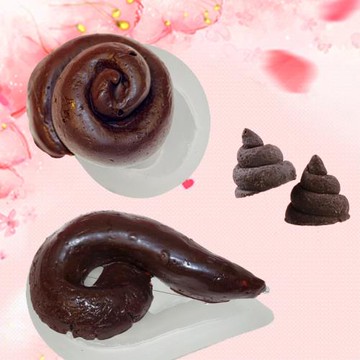 ins便便巧克力硅膠模具 DIY雪糕手糕 蠟燭冰工皂烘焙大便模具擺件