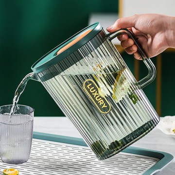 樂小滿耐高溫家用涼水壺大容量耐熱冷水壺白開水扎壺水壺果汁套裝【摩可美家】