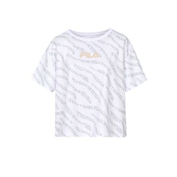 FILA官方直營 女吸濕排汗短袖圓領T恤-白色 5TEZ-5317-WT