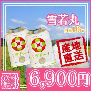 令和5年 山形県産 雪若丸 精米済 10kg(5kg×2)（送料無料）