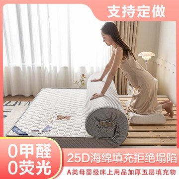 工廠批發乳膠記憶海棉床墊家用榻榻米學生宿舍單人租房加厚軟墊子