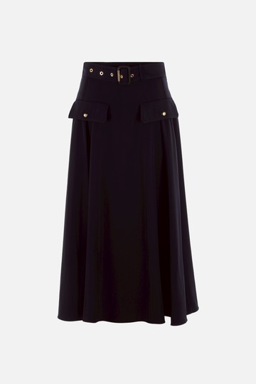 ALEXANDER McQUEEN gabardine round skirt Woman