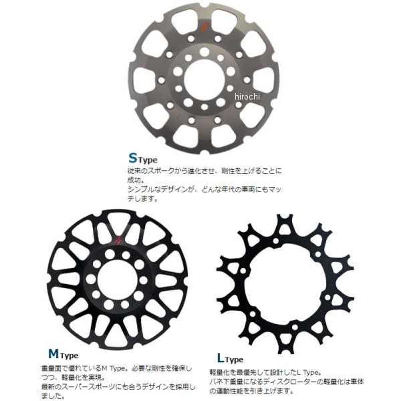 LM306W-SV サンスター フロントディスクローター プレミアム ホール