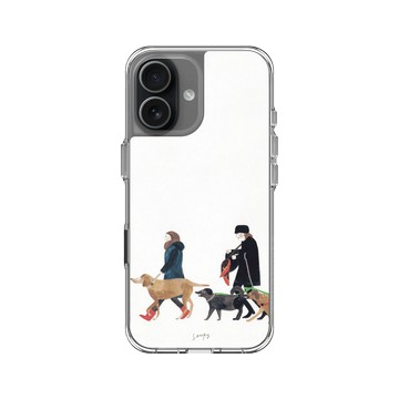 iPhone 17 Clear Case（相機按鈕） 透明 - Soupy Tang 湯舒皮 - Walking Dogs