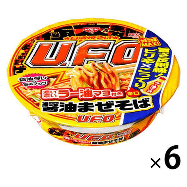 日清食品カップ麺 醤油まぜそば 濃い濃いラー油マヨ付き  日清食品焼きそば 1セット（6食） 日清食品