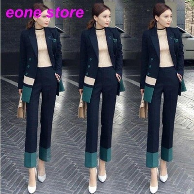 ダブルボタン セットアップ スーツレディース 2点セット パンツスーツ 着痩せ 30代40代 オフィス ビジネス フォーマルスーツ 通勤 七五三 通販 Lineポイント最大get Lineショッピング