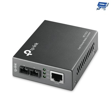 tp-link 昌運監視器 mc110cs 10/100mbps 乙太網路轉光纖轉換器(單模)