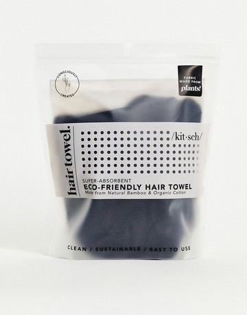 Kitsch Black Hair Towel - BLACK