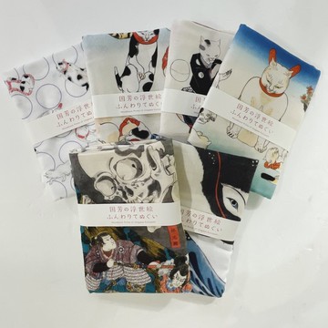 京都二重紗布巾-歌川國芳