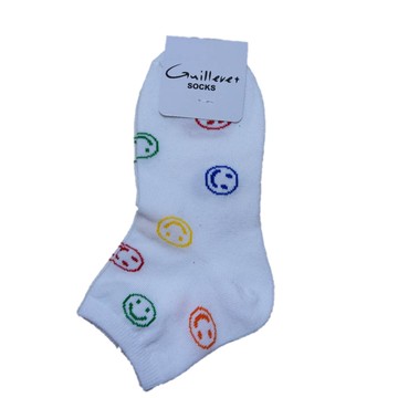 【韓風】笑臉1/2襪-多款式/多色可選